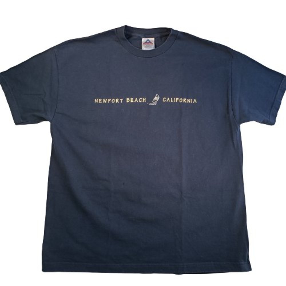 AAA Alstyle Apparel Activewear Mens T Shirt Size XLarge Blue Newport Beach Ca